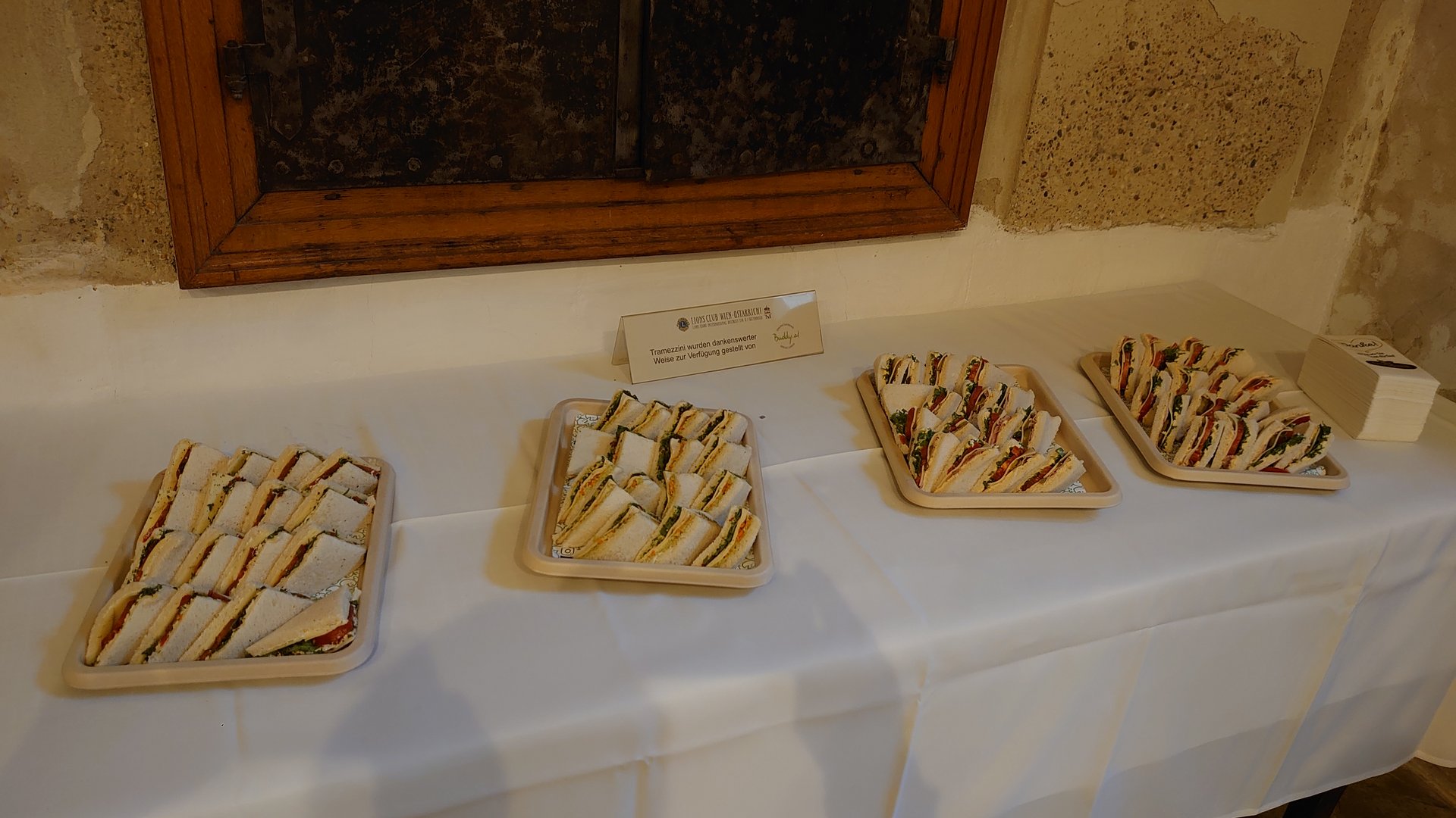 Tramezzini des Sponsors Buddy.at